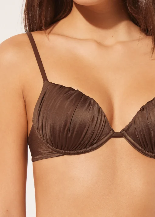 Push-up góra od kostiumu Shiny Satin