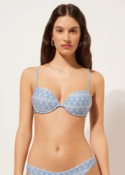 Push-up usztywniany góra od kostiumu Delicate Geometric