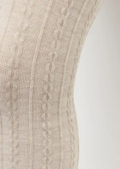 Rajstopy kaszmirowe w warkocze dziewczęce