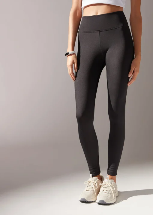 Sportowe legginsy ocieplane