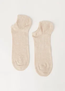 Stopki unisex z bawełny i lnu